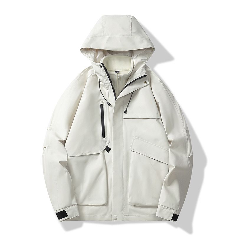 2024 Autumn Winter Workwear Windbreaker Couple Outdoor Hard Shell New Waterproof Windproof Jacket_voghion.com
