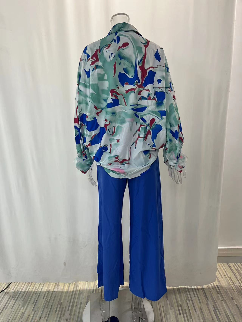 Camicie stampate popolari Pantaloni stile INS Abiti casual alla moda_voghion.com