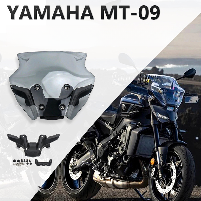 Attiecas uz Yamaha MT-09 2024. gada motociklu modifikācijas piederumiem, vējstikla aizsardzība_voghion.com