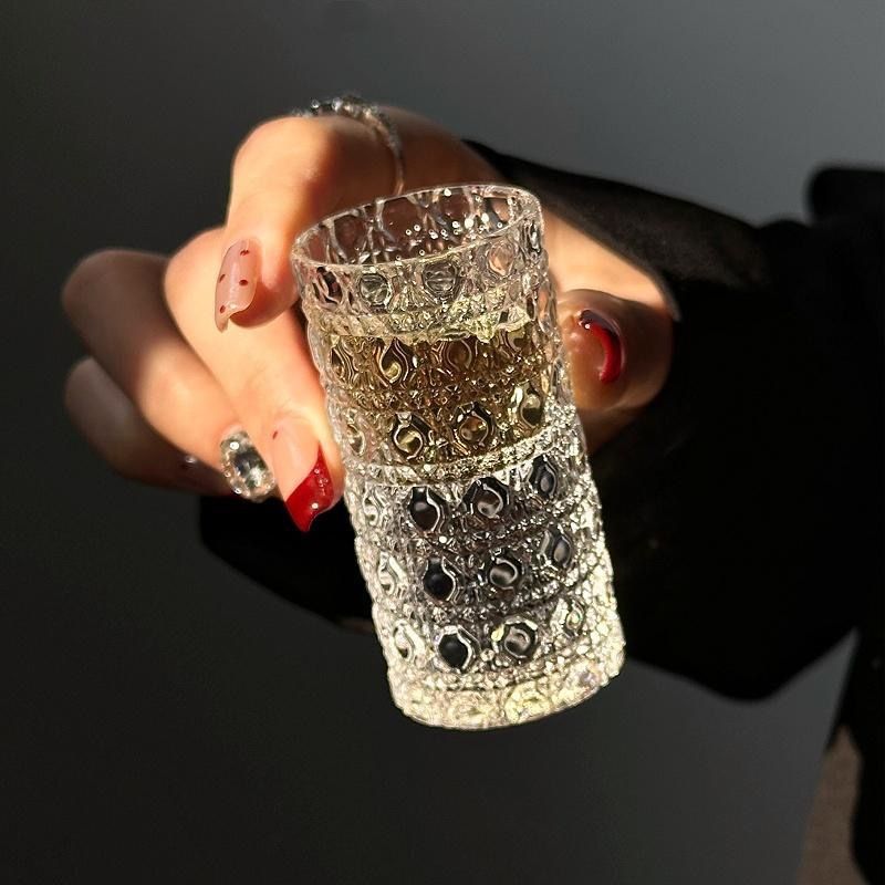 Neu Luxus Geprägte Verdickt Weiß Wein Tasse Kleine Haushalts Schuss Glas Schnaps Muster_voghion.com