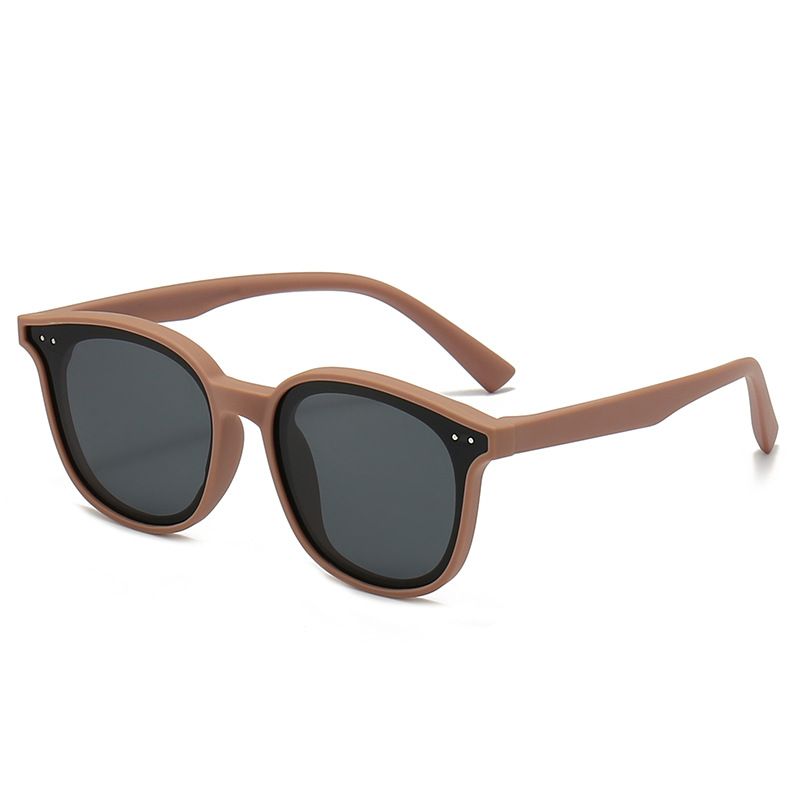 Neue polarisierte Sonnenbrille für Kinder im Grundschulalter mit rundem Rahmen 7-015_voghion.com