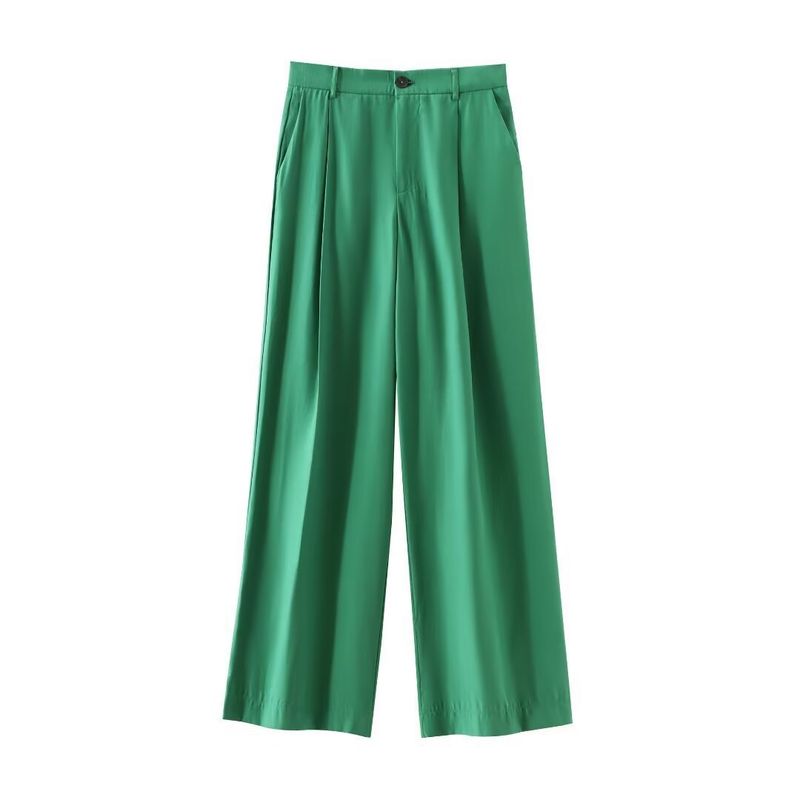 Women's 2024 Summer New Air Style Vertical Fold Pants_voghion.com