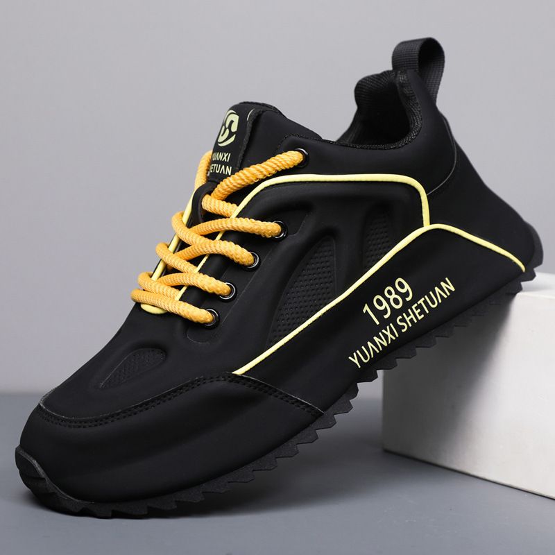 Unschlagbare Qualität Herren Herbst Marke High-End Vielseitig Casual Sport Laufhöhe Erhöhung Tasche Sohle Schwarz Dad Trendy Schuhe_voghion.com