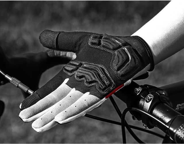 Gants de cyclisme INBIKE, doigts longs, respirants, compatibles avec les écrans tactiles, antidérapants, coussinet de paume épais pour le cyclisme printemps et automne pour hommes_voghion.com
