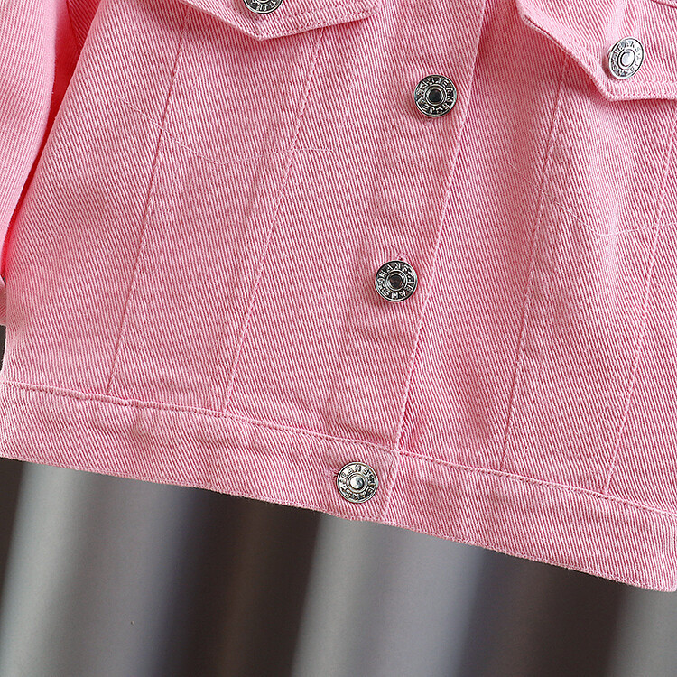 Children's Spring And Autumn Boys And Girls Personality Pattern Denim Jacket Children's Long Sleeve Baby Denim Jacket_voghion.com