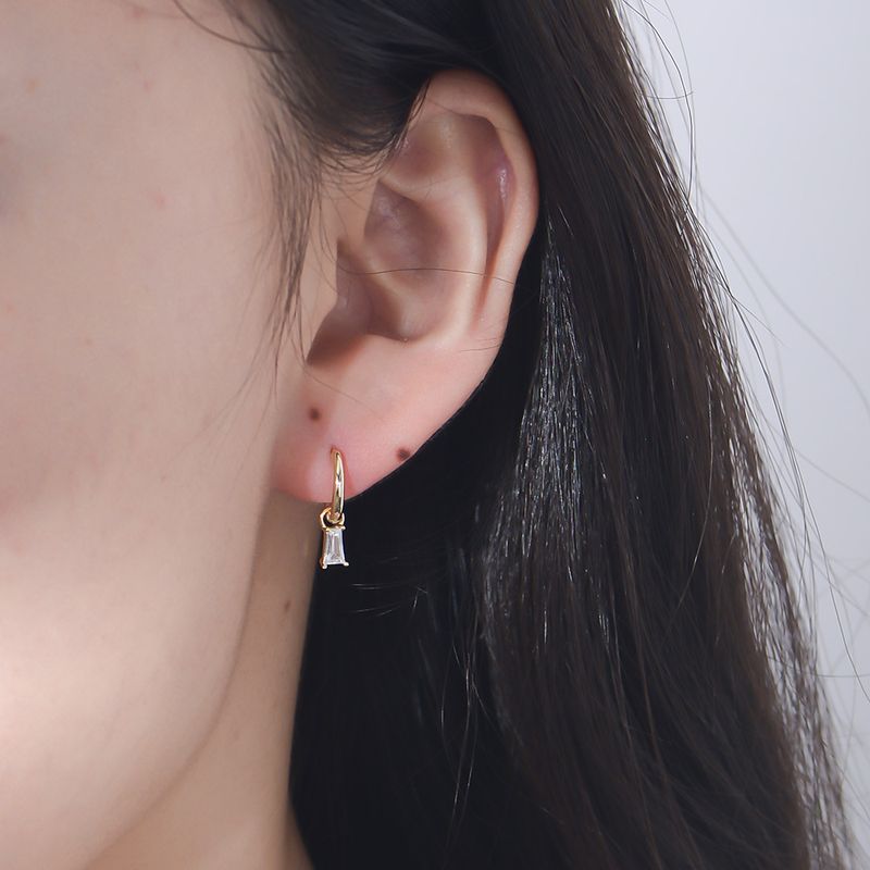 Women's Jewelry 925 Sterling Silver Earrings Set Combination Small Personality Zircon Earrings Temperament Earrings_voghion.com