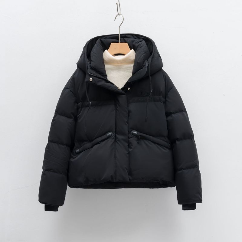 New 90 Down Jacket Women's Simple Thickened Winter Short Duck Down New Down Jacket_voghion.com