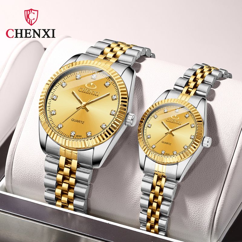 CHENXI Dawn Brand Quartz 004A Women's Watch Couple Watches Gold_voghion.com