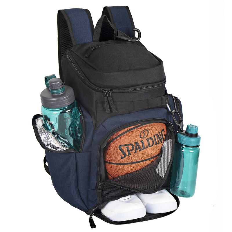 Große Basketballtasche, Trainingsrucksack mit großer Kapazität, Reise-Computerrucksack für Herren, bietet Platz für Schuhe, mehrfarbige Schultasche_voghion.com