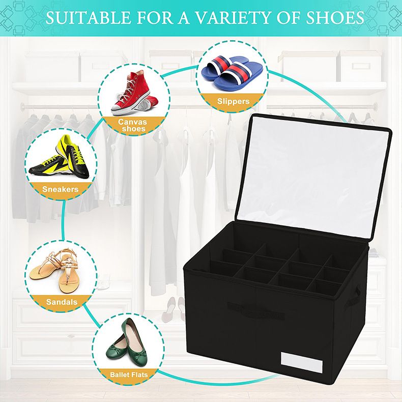 Boîte à chaussures transparente, boîte de rangement pour économiser de l'espace sous le lit, armoire à chaussures, boîte de rangement anti-poussière pour chaussures, dortoir, artefact_voghion.com
