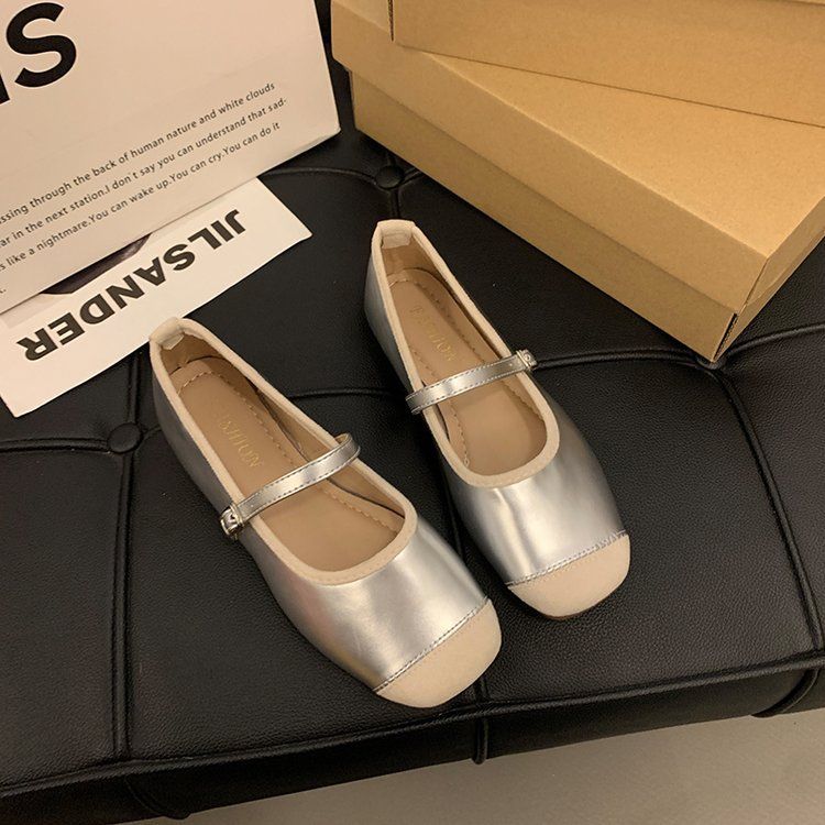 Scarpe da ballo Gentle Evening Breeze da donna, stile fata, con punta bassa, per primavera e dolce temperamento_voghion.com
