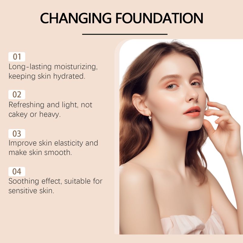 HOYGI Concealer Liquid Foundation ist leicht, matt, mild, feuchtigkeitsspendend, transparent, beruhigend und für trockene Haut geeignet_voghion.com
