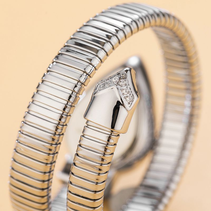 Orologio da polso da donna a forma di serpente, dal design unico, classico e squisito, intarsiato, nuovo in Europa e America, 2025_voghion.com