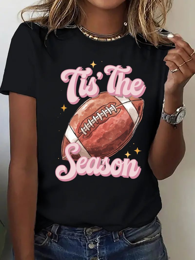Fréijoer a Summer Europäesch an amerikanesch Fraen nei Dammen Casual Moud loose Tops gedréckt Fraen T-Shirten_voghion.com