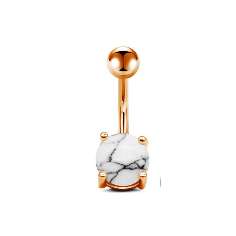 Klasické doplňky pro piercing pupíku, kroužky do pupíku, sada 14 kusů_voghion.com