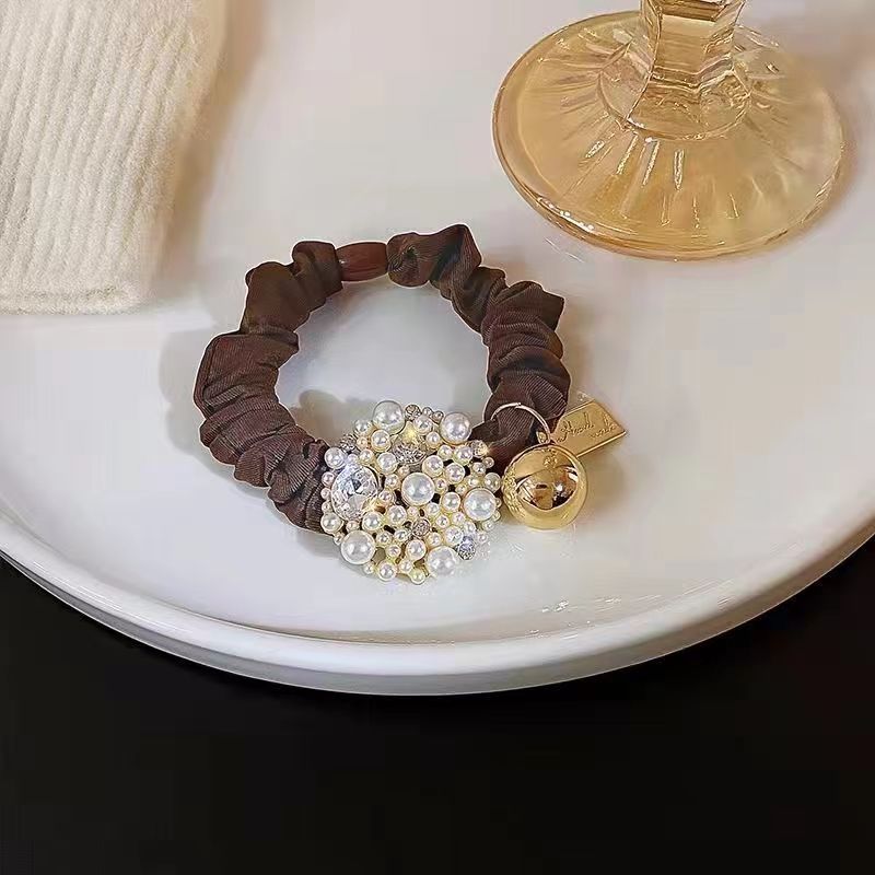 Elegante fascia per capelli con chignon, fascia di alta qualità, stile coreano, nuova perla e fiore di camelia, per donna_voghion.com
