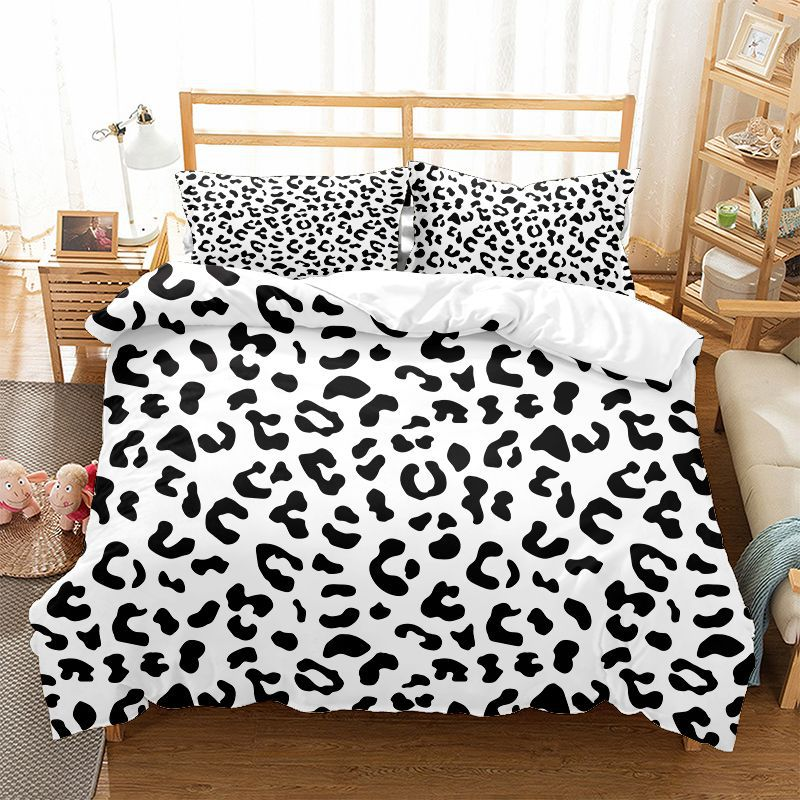 Leopard Texture Series Three Daunenbettbezug Matt Vier Zweiteiliges Set anpassbar_voghion.com