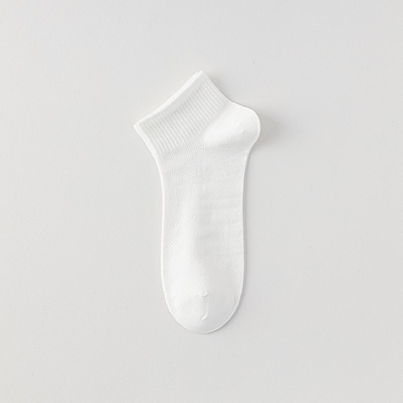 2025e Seamless Mesh Silk Men's Boat Breathable Sweat-Absorbing Short Non-Slip No Show Antibacterial Deodorant Socks_voghion.com