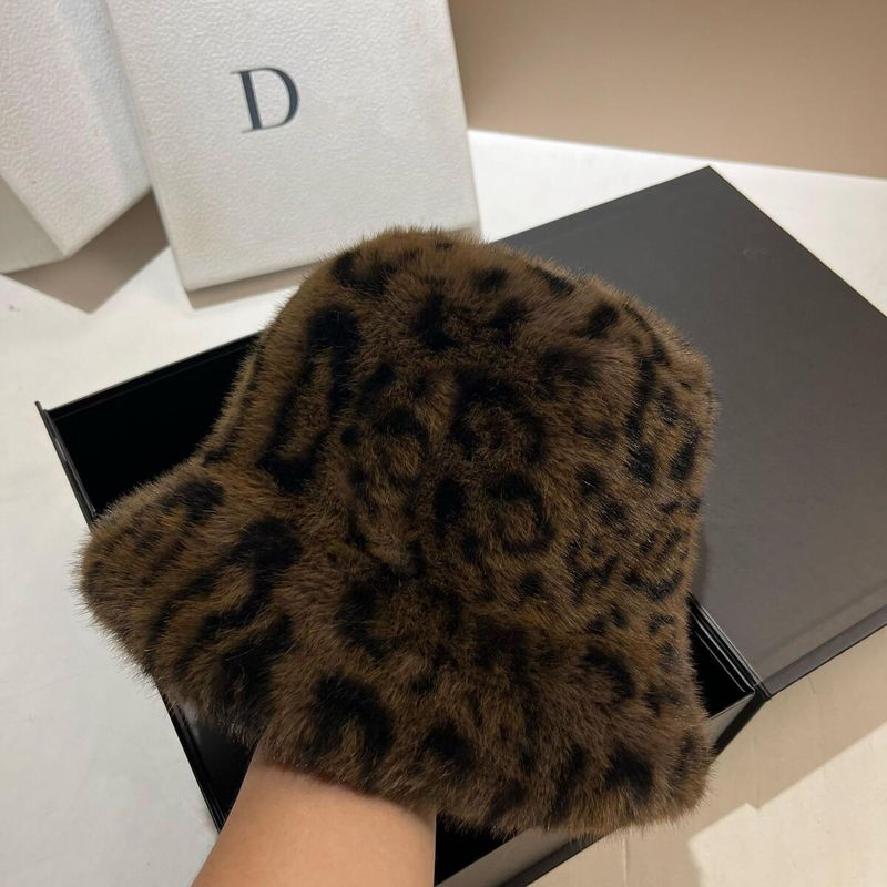 Winter Paris VSL Fashion Leopard Print Collar Korean HyunA Style Warm Mink Fur Scarf_voghion.com