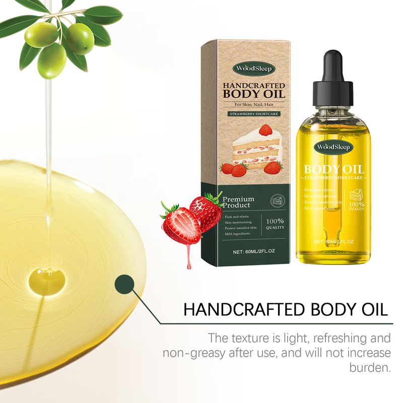 Olio essenziale di torta di fragole, olio per massaggi delicato, rinfrescante, idratante e nutriente per la pelle del corpo_voghion.com
