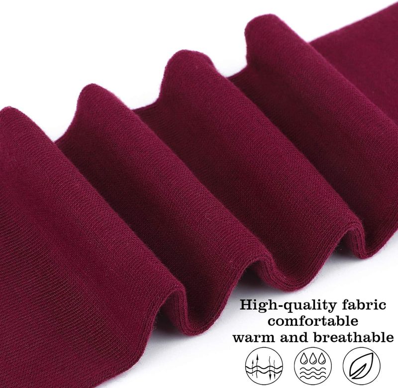 Oberschenkelhohe Socken für Frauen, warme Baumwolle, Overknee-Socken, lange Strümpfe, Beinwärmer, Stiefelsocken_voghion.com