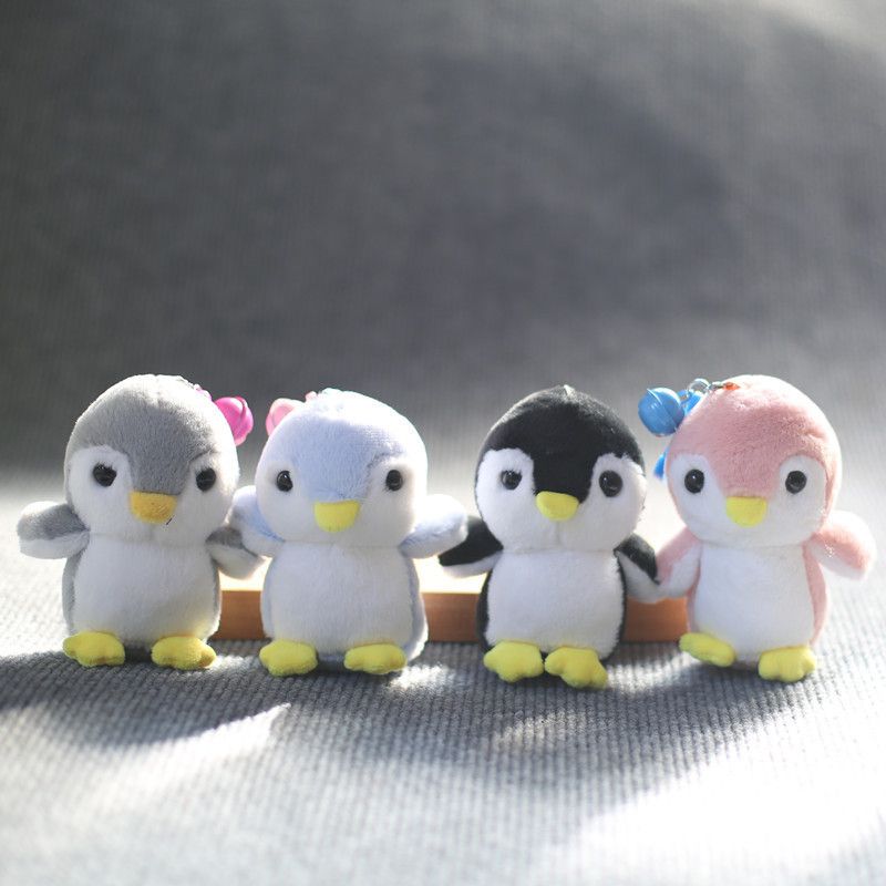 Adorable Plush Cute Penguin Toy Keychain Cartoon Bag Charm Soft Stuffed Doll_voghion.com