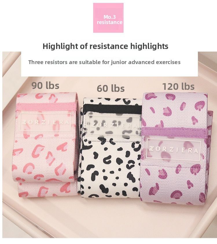 ZE Fitness Yoga Glute Lifting Magic Elastic Loop Resistance Band Peach Butt Training_voghion.com