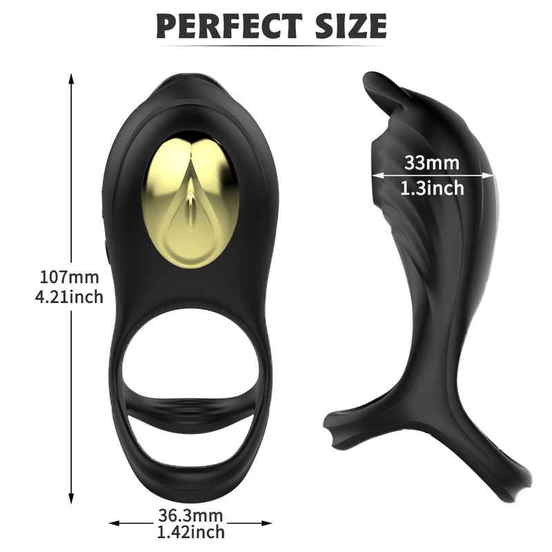 Verzögerter Ejakulationsring Vibratorring Produkte für Erwachsene Klitoris Sauger Trainer Hodensackring Sexspielzeug für Paare_voghion.com