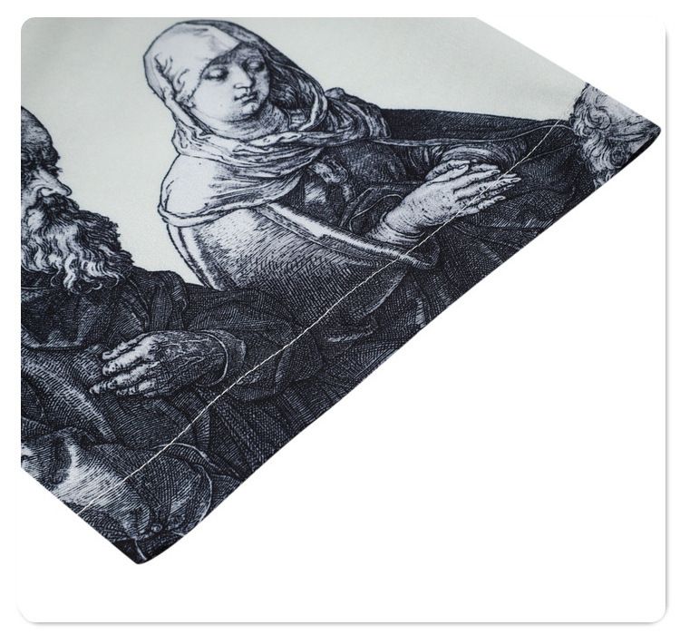 Grenzüberschreitender Außenhandel, europäische und amerikanische Freizeitmode, trendige Westküstenmarke, Retro-Römerprint, Kurzarm, Paarkleidung_voghion.com