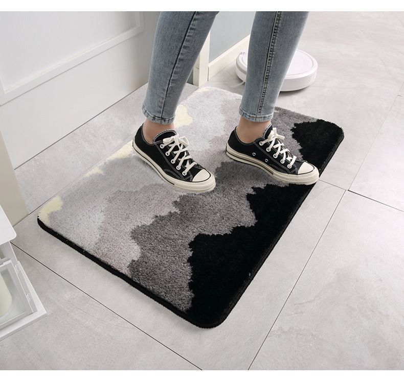 Heimtextilien Badezimmertür Saugfähige Matten Toilette Toilette Anti-Rutsch-Matten Türmatten Home Türmatten Schlafzimmer Eingangsmatten_voghion.com