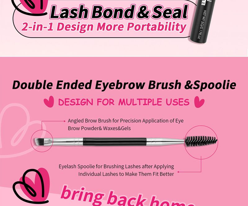 European and American cross border single cluster D curved hair false eyelashes exquisite gift box set DIY segmented natural thick eyelashes_voghion.com