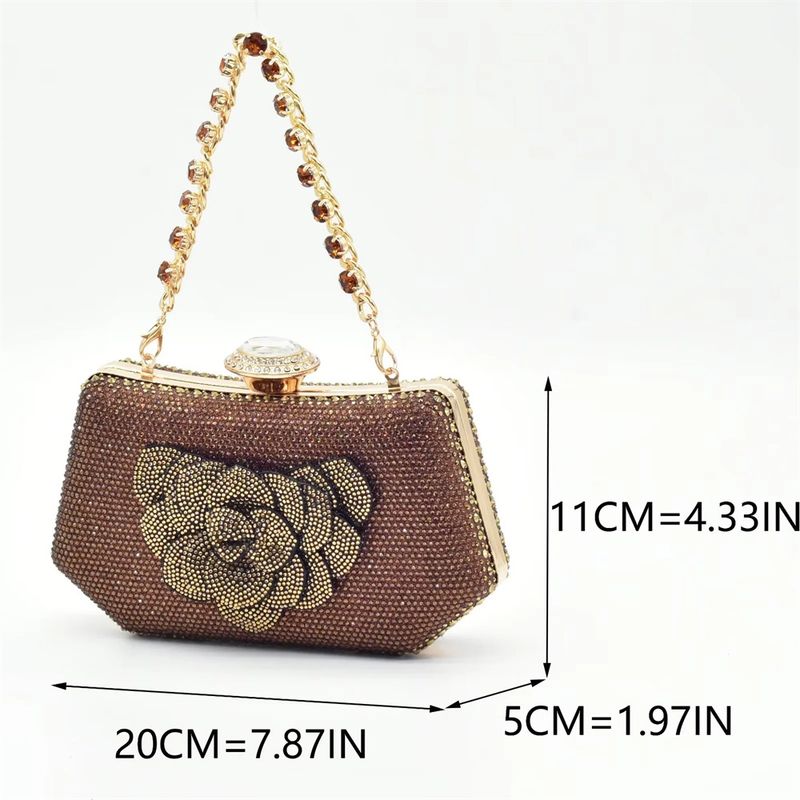Sandalias de tacón alto con bolso joya de caja dura Bolso de fiesta diario_voghion.com