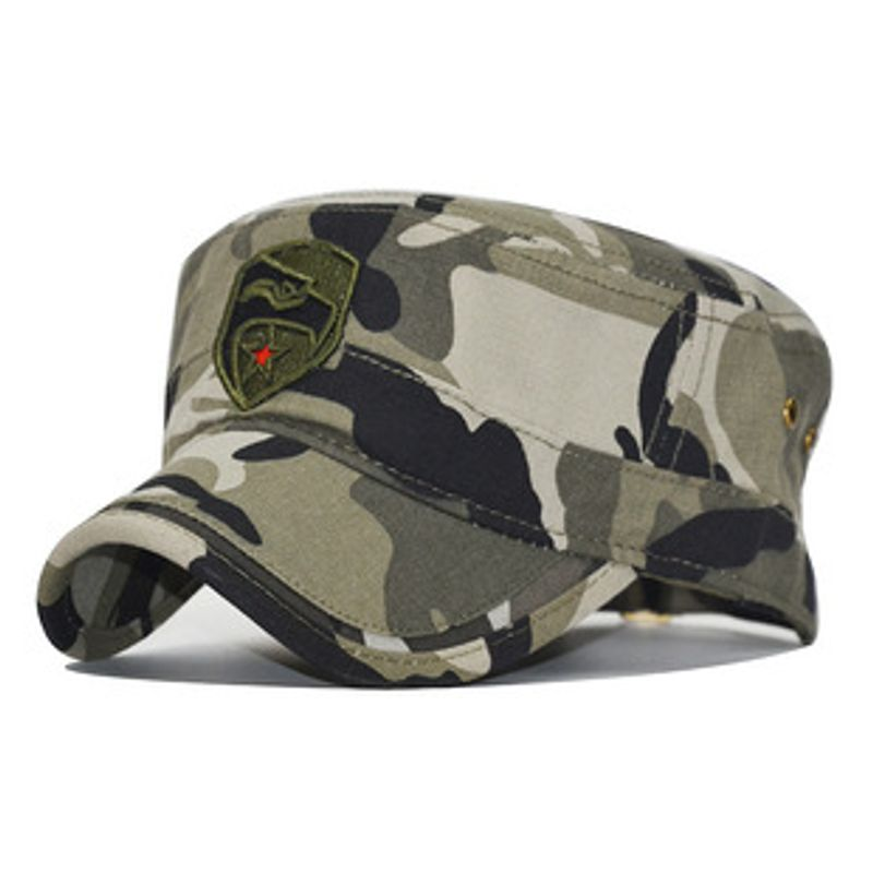 Cappellini da baseball unisex a righe mimetiche US MARINES piatti all'aperto_voghion.com