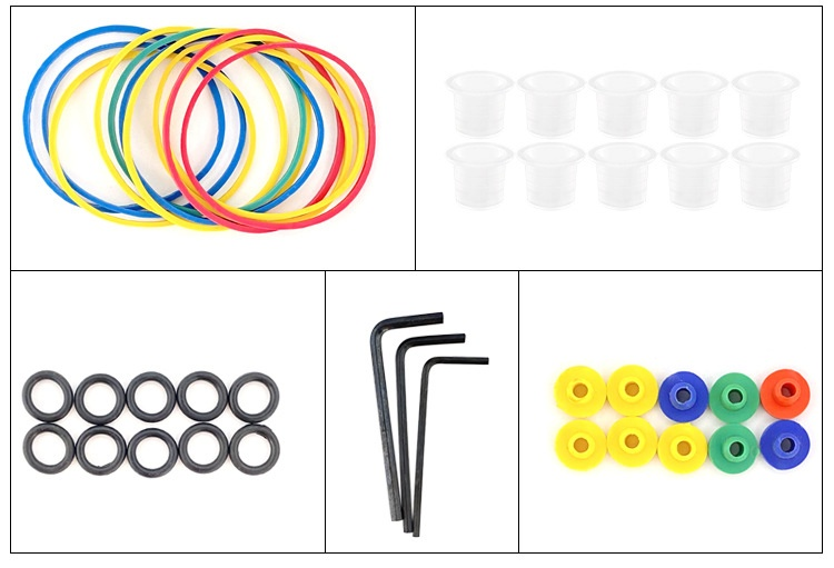 Doppelgeschoss-Maschinenset, komplettes Set an Startausrüstung, selbstlernende Maschine, Tätowierausrüstung_voghion.com