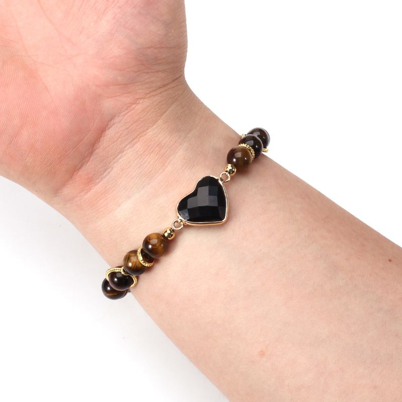 8 cm-es Eye Love Natural karkötő női egyszerű retró faroklánc állítható_voghion.com