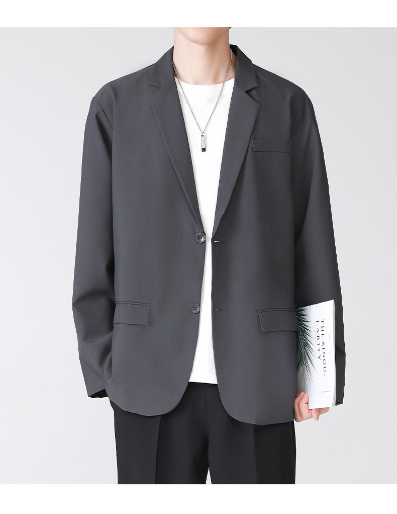Light Mature Versatile Suits For Men, Loose And Comfortable Large Size American Lapel Tops And Jackets, New Products For Spring 2025_voghion.com
