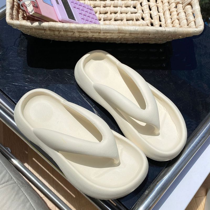 thick Sole With A Sense Of Stepping On Poop, Fashionable Stylish Slippers Home Use, Simple And Lightweight EVA Flip_voghion.com