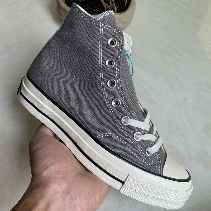 New 1970S Classic High Top Canvas Vulcanized Shoes, Couple Casual Shoes_voghion.com
