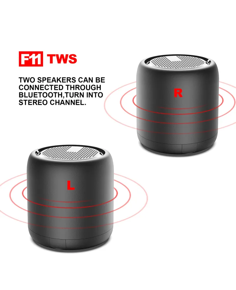 Bluetooth Mini Portable Subwoofer Audio Wireless Steel Gun Outdoor Small Speaker_voghion.com