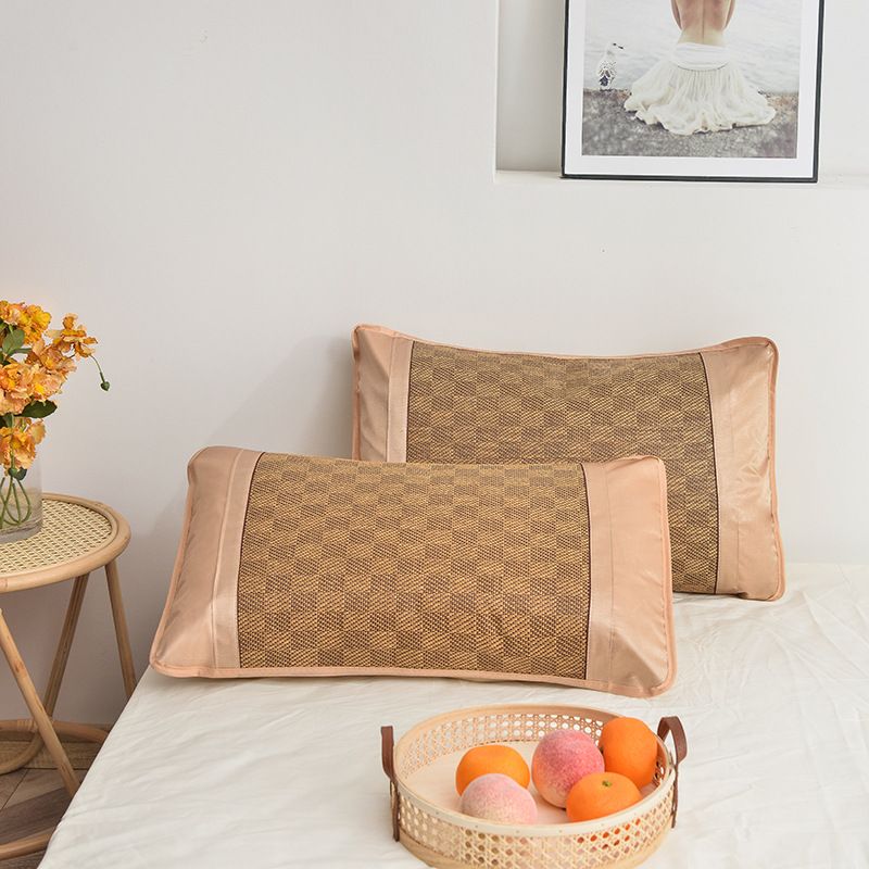 Kühlendes Tencel-Kissenbezug-Set (2er-Pack) – Atmungsaktiver Sommer-Kissenbezug für Erwachsene und Studenten, weich und hypoallergen (Hotelverschluss, Standardgröße)_voghion.com