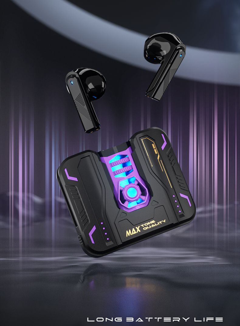 Tws GM80 Wireless Upgrade Bluetooth 5.4 Gaming Earphones Sport Headset Dual Mode HD Call Noise Reduction Earbuds With Mic_voghion.com