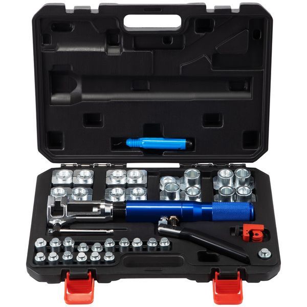 VEVOR Hydraulic Flaring Tool Kit, 45° Double Flaring Tool, Brake Repair Brake Flaring Tools For 3/16'-1/2', Brake Flare Tool With Tube Cutter And De_voghion.com