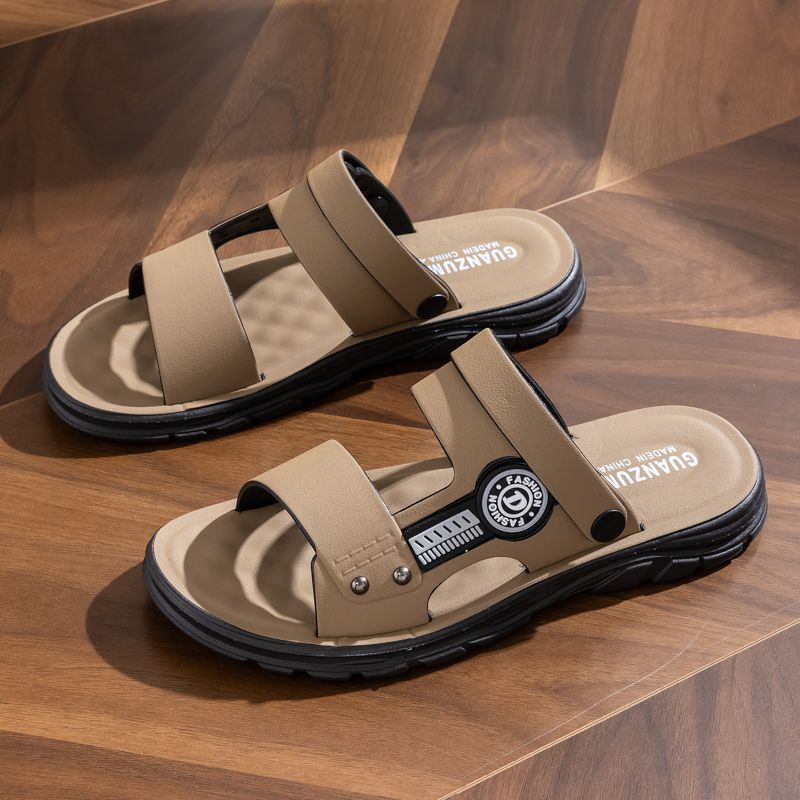 Sandali da uomo antiscivolo estivi casual di mezza età da spiaggia per papà, da indossare all'aperto, stile vietnamita maschile_voghion.com