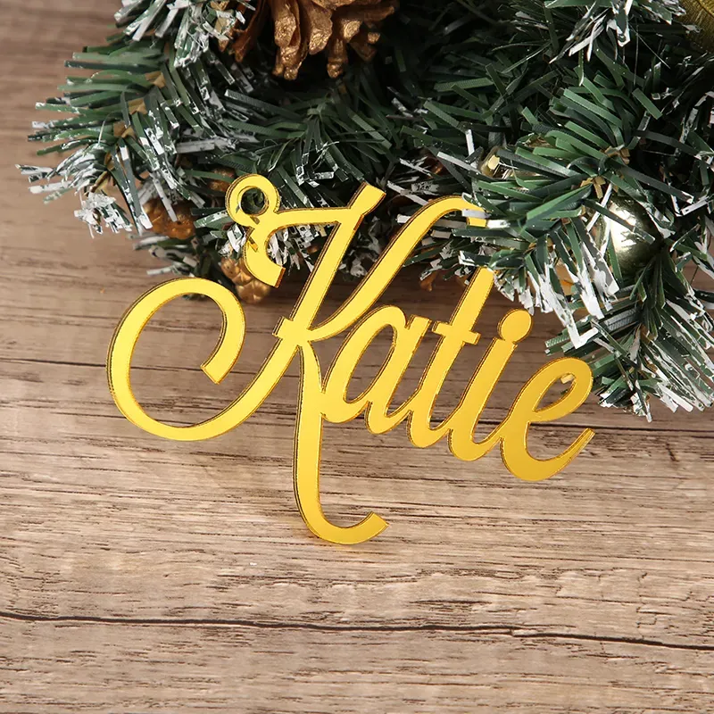 Personalized Stocking Wood Letters Custom White Name Tags Christmas Rustic Country Farmhouse Cutout_voghion.com