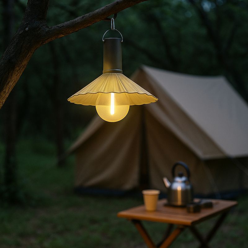 Lanterna da campeggio a LED – Luce esterna ricaricabile con 3 modalità, portatile per escursionismo, emergenza e giardino (145x165 mm, impermeabile IP44)_voghion.com
