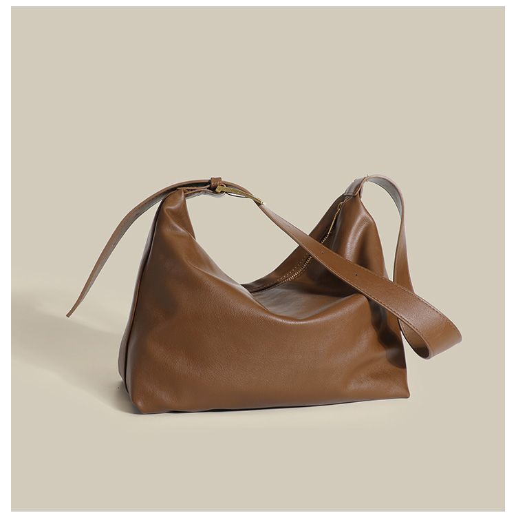 Borsa a mano da donna, stile morbido e casual, borsa a tracolla ascellare, novità primavera ed estate 2025, borsa a tracolla di grande capacità, alla moda e versatile_voghion.com