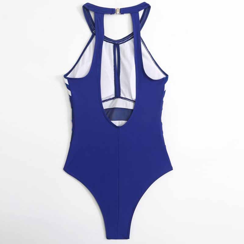 Maillot de bain une pièce sexy en maille à rayures, mode européenne et américaine, pour femmes_voghion.com