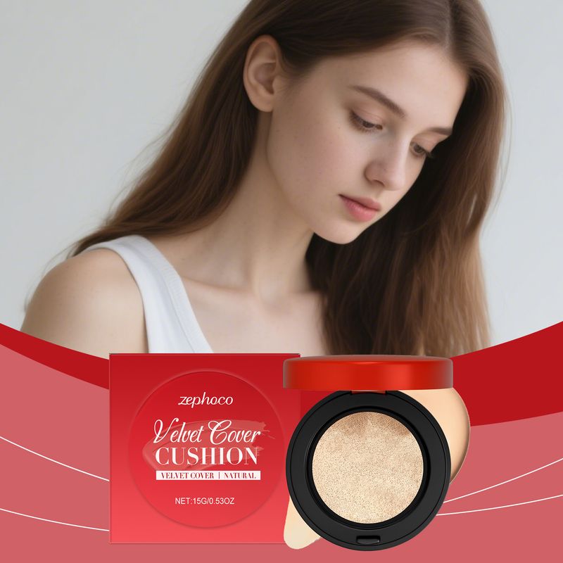 zephoco Feuchtigkeitsspendendes Concealer-Kissen in natürlicher Farbe. Zarte Textur sorgt für feuchtigkeitsspendendes, leichtes Make-up_voghion.com