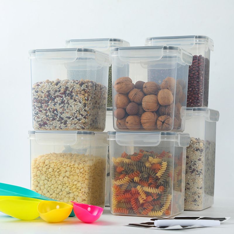 42-Piece BPA-Free Plastic Food Storage Container Set – Airtight Stackable Pantry Organizers For Dry Goods, Spices & Coffee_voghion.com