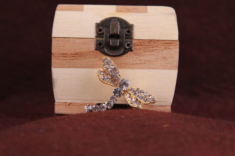 Spilla da donna con fibbia, spilla da collare con piccola libellula, strass di cristallo, moda coreana, gioielli e accessori_voghion.com